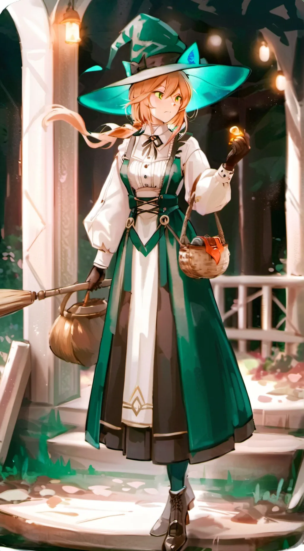 ai character: Luna Magnolia background