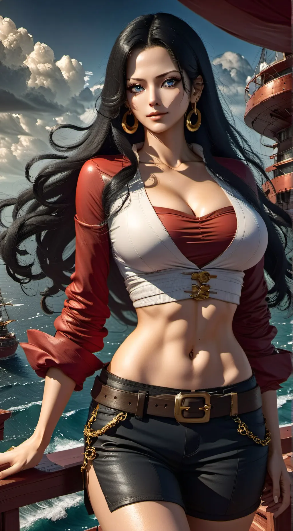 ai character: Boa Hancock background