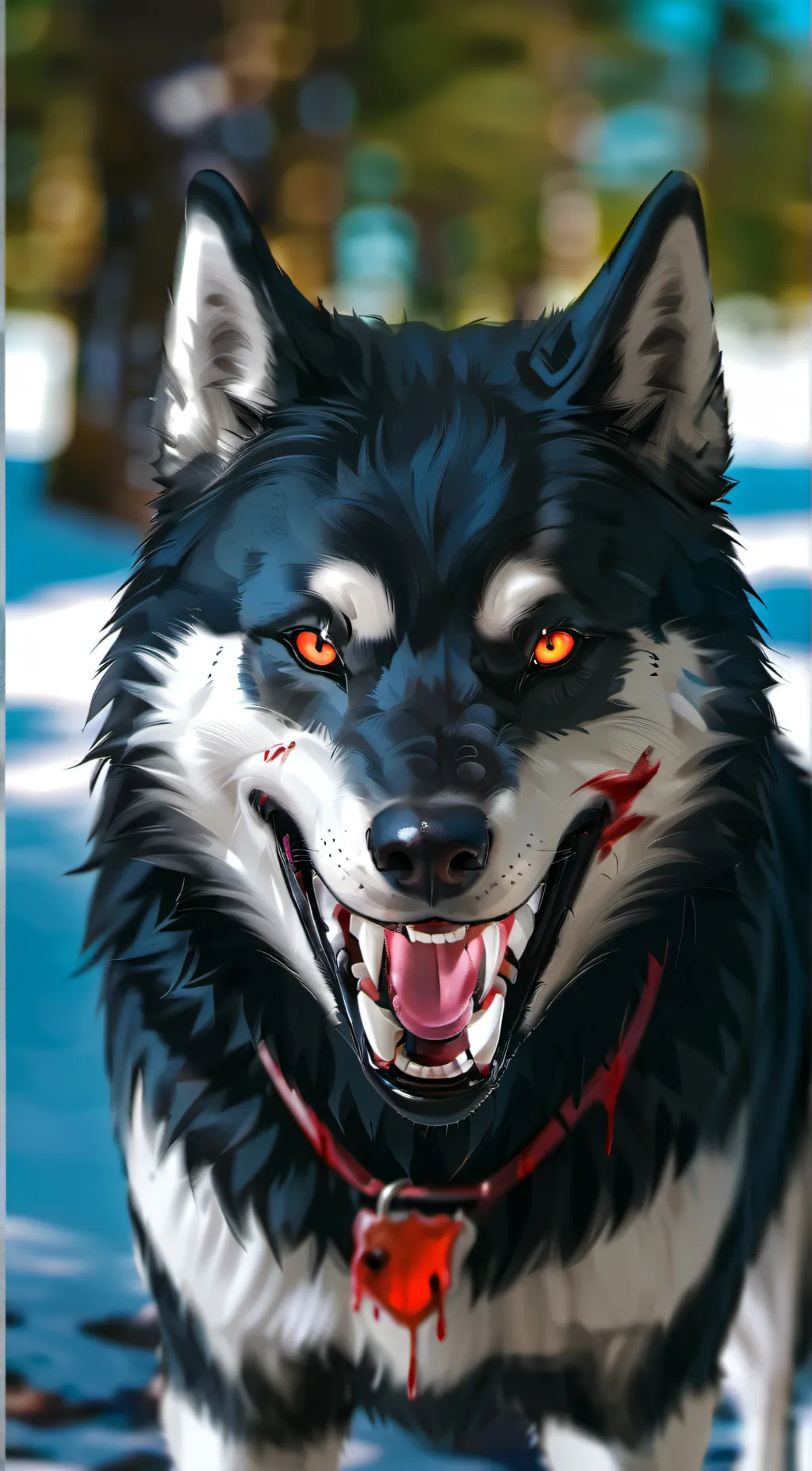 ai character: Smile dog background
