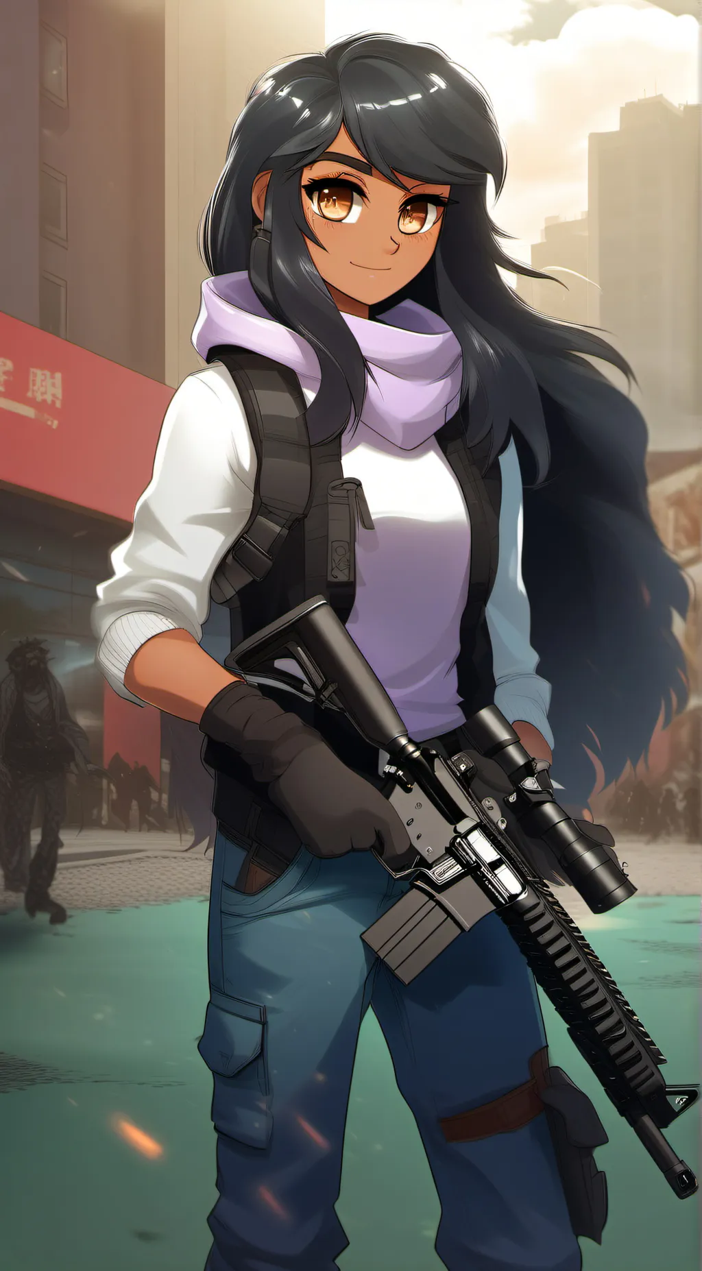 ai character: Aphmau  background