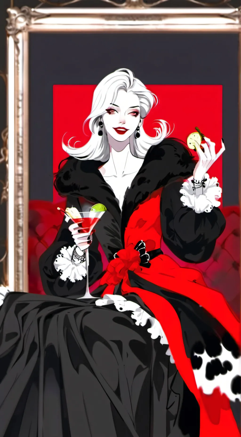 ai character: Cruella Deville background