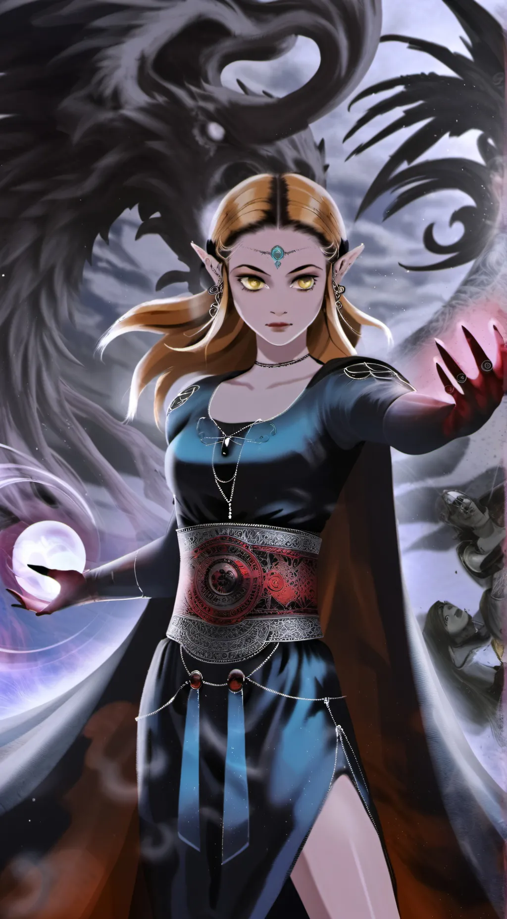 ai character: pupet zelda background