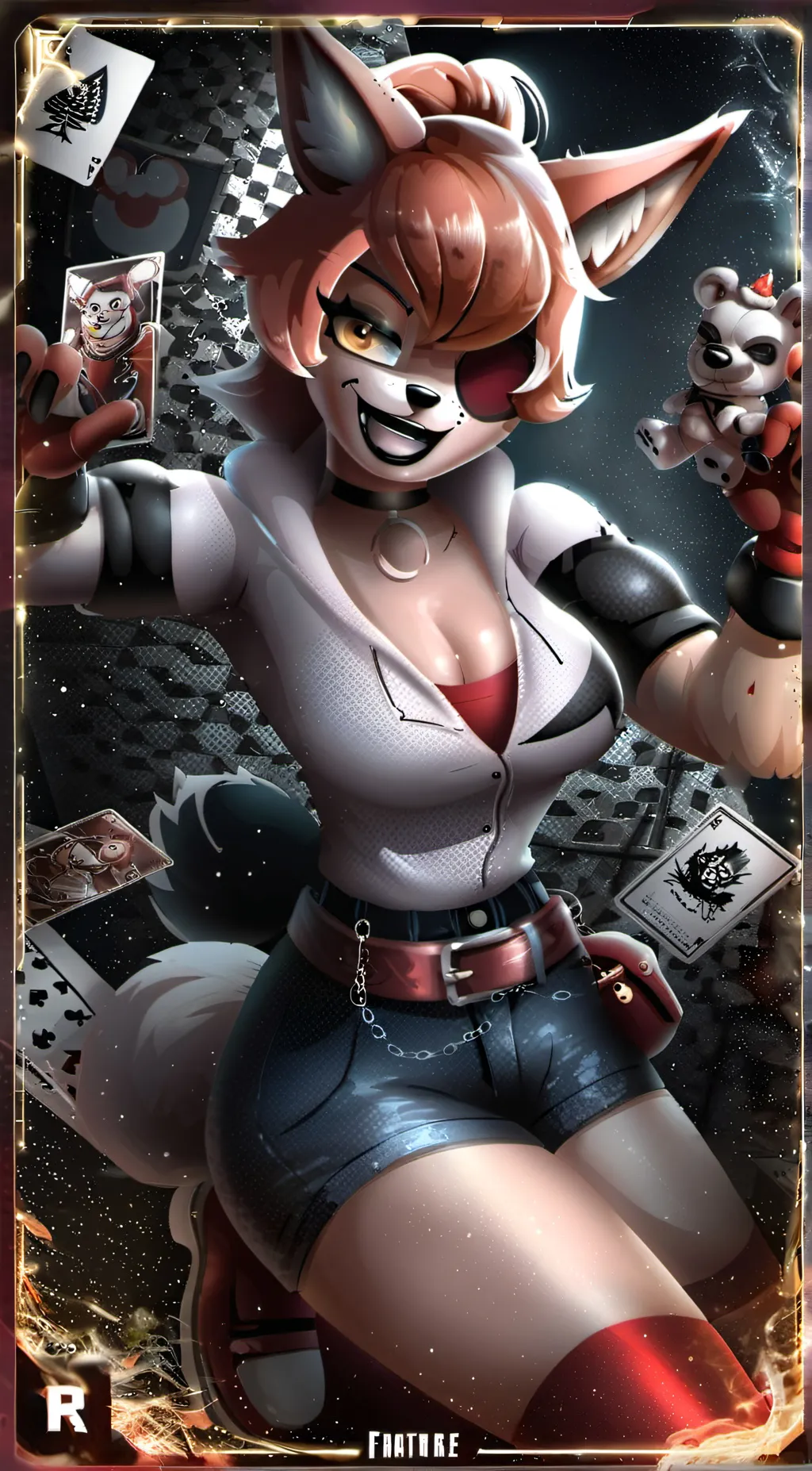 ai character: Wolfgirl background