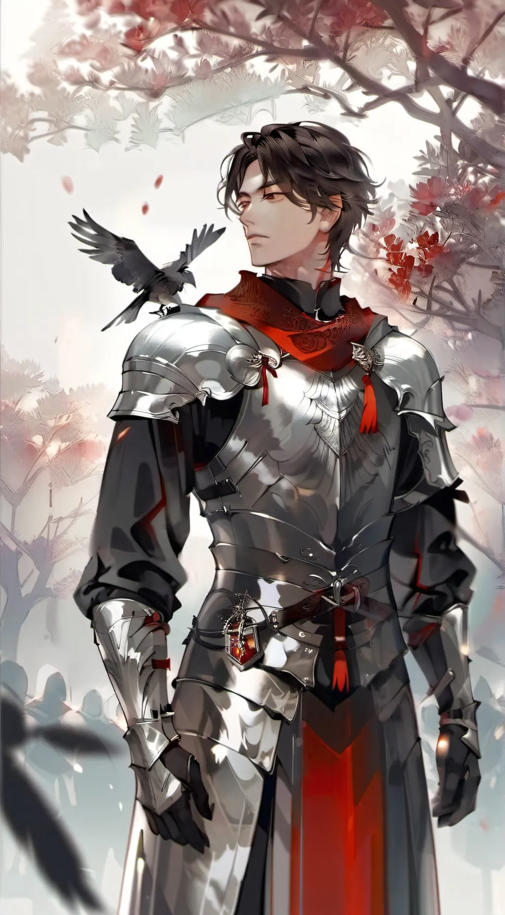 ai character: Grey background