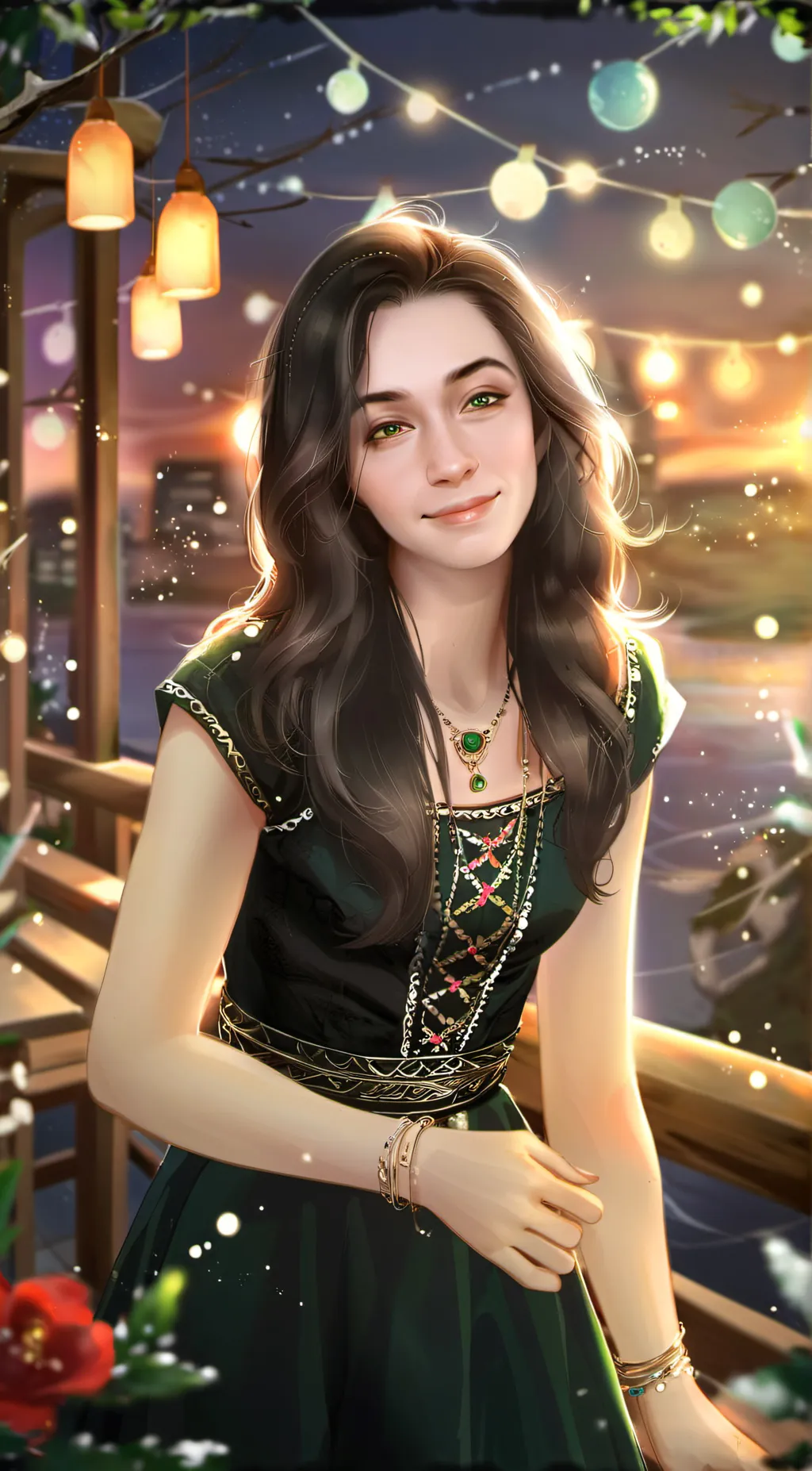 ai character: Sophia_Lents background