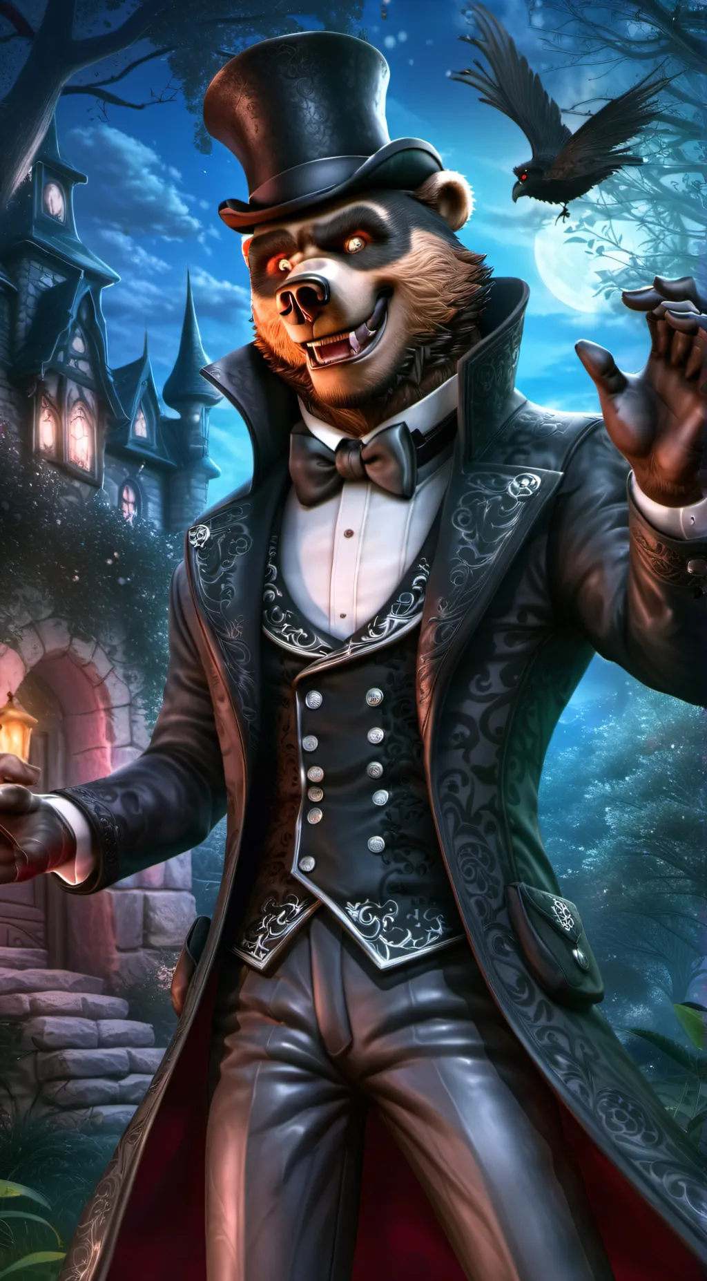 ai character: sc x fnaf  background
