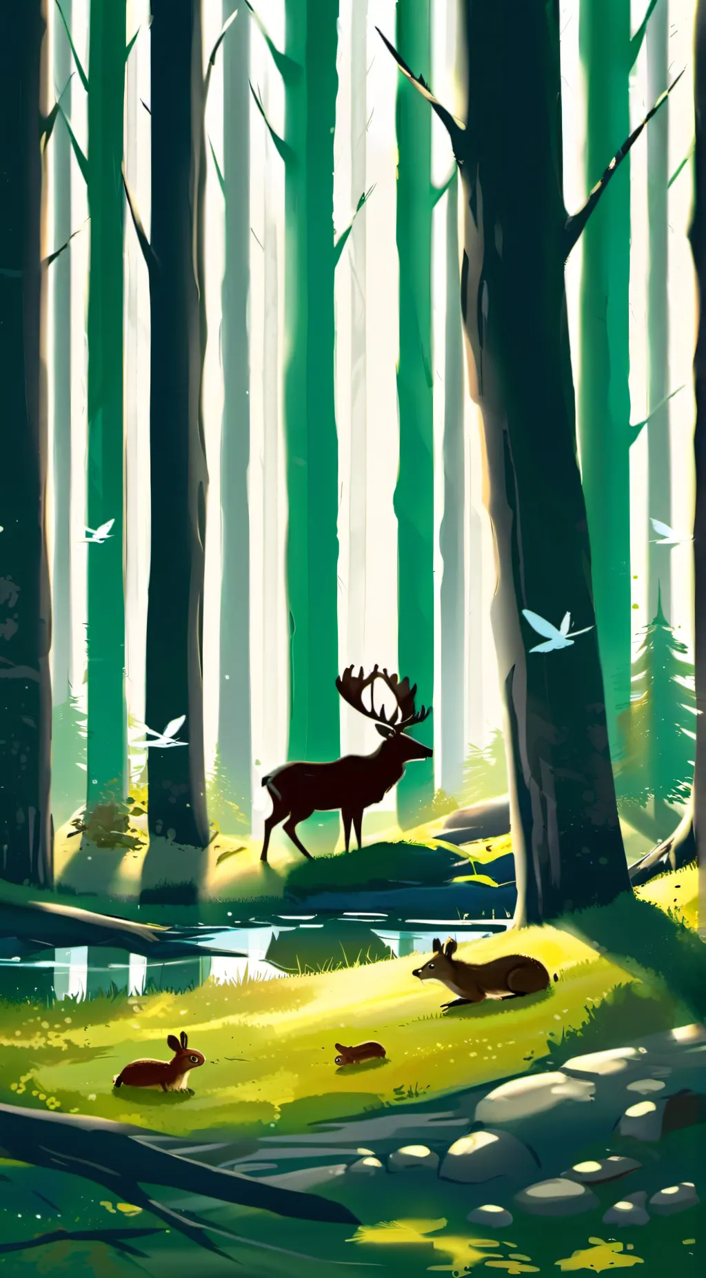 ai character: Forest Spirits background
