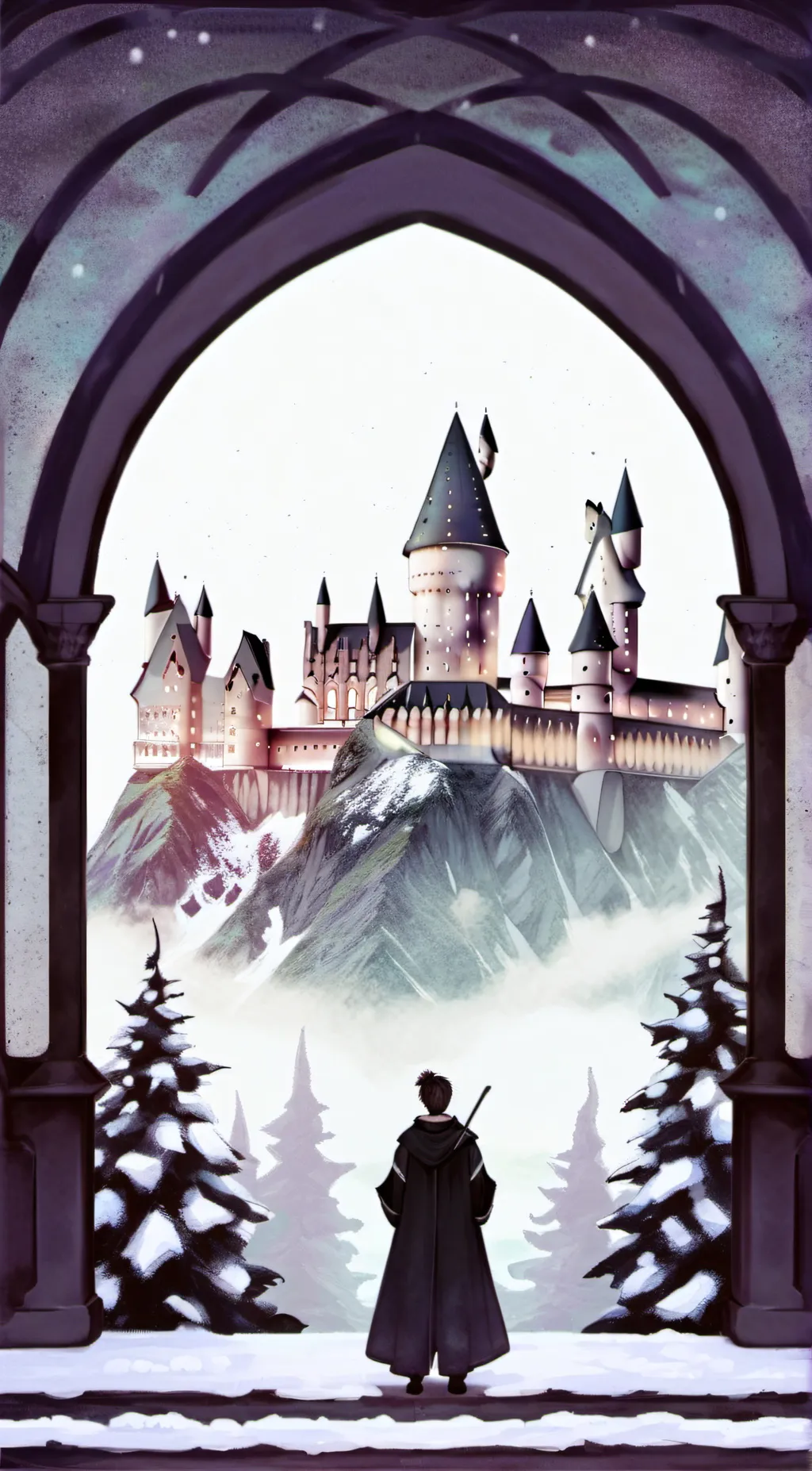 ai character: HoGwArTs background
