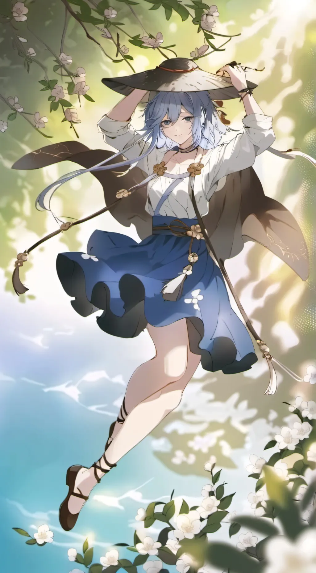 ai character: Sandy background