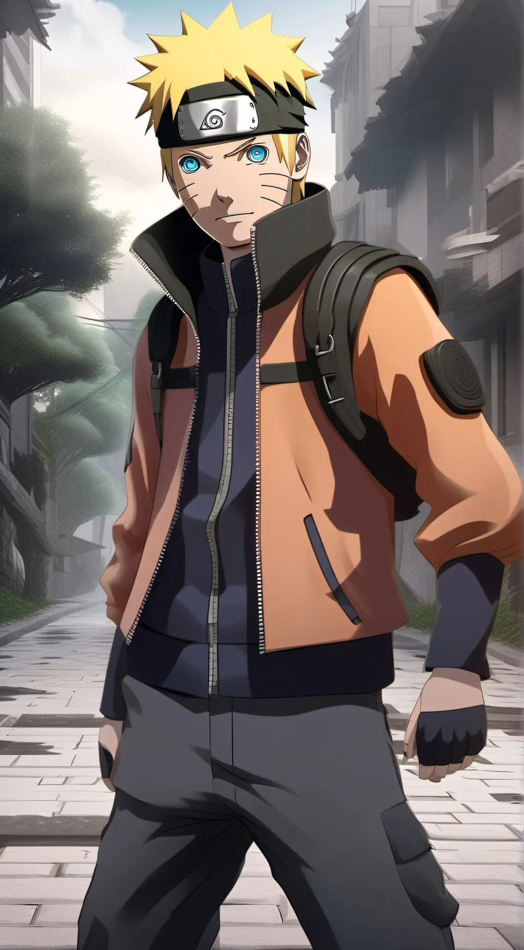 ai character: Naruto Uzumaki  background