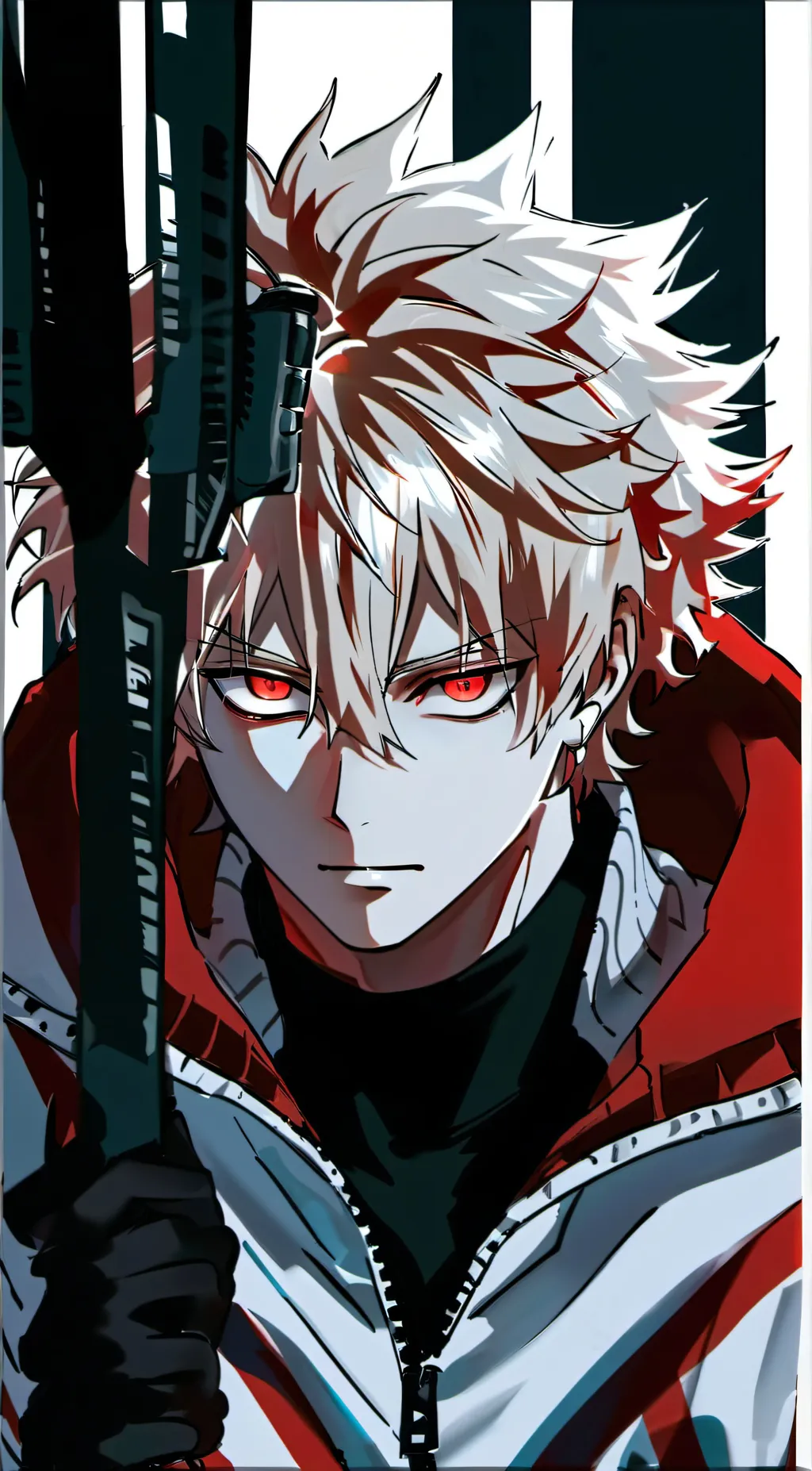 ai character: Katsuki Bakugou background