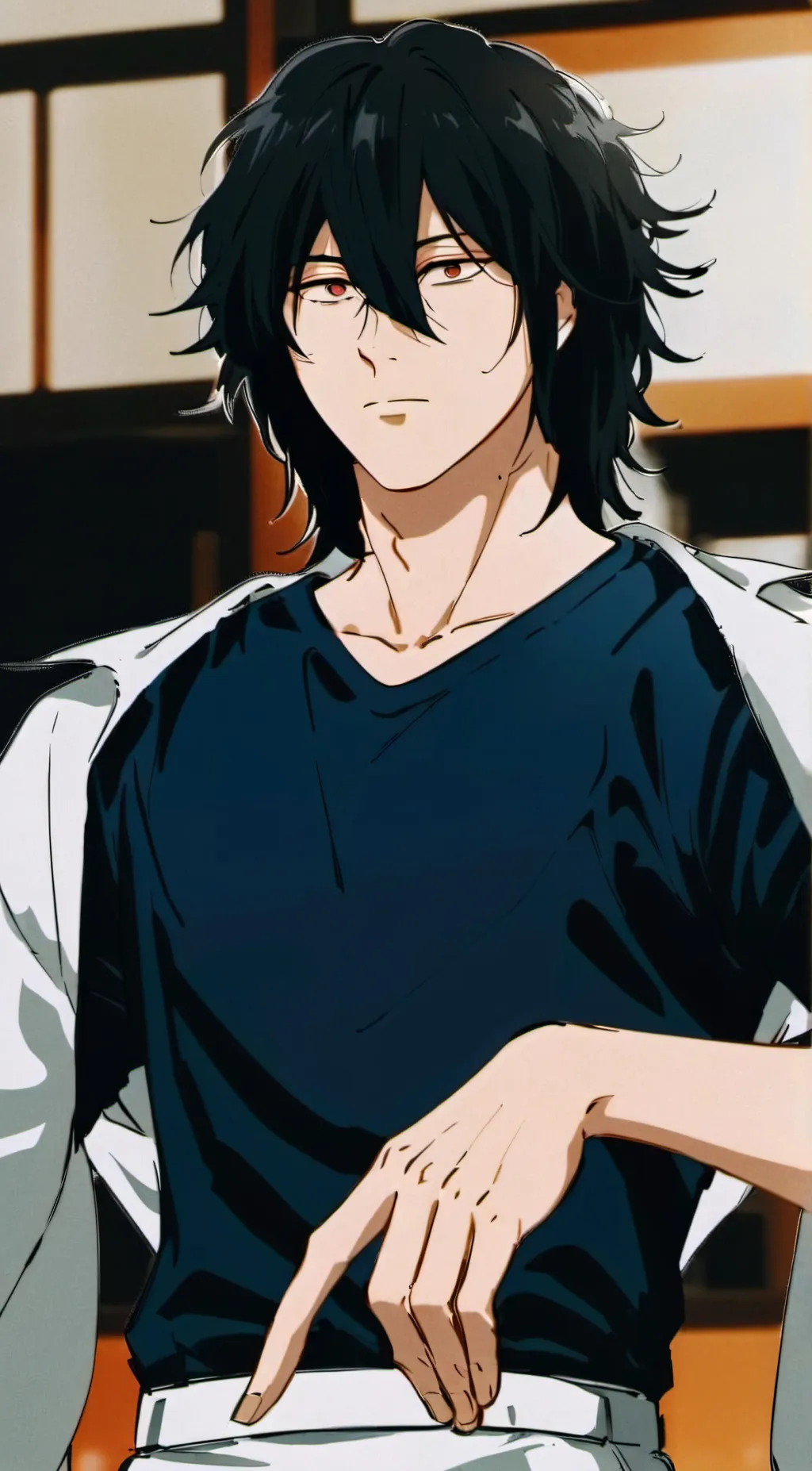 ai character: Mic,Aizawa,Oboro  background