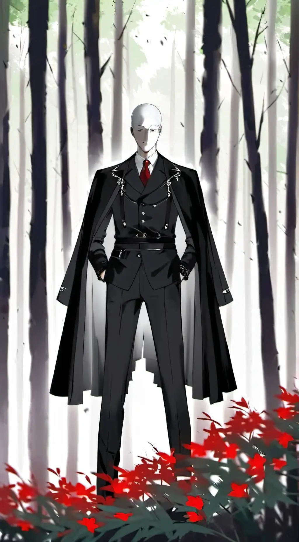 ai character: slenderman x hachi background