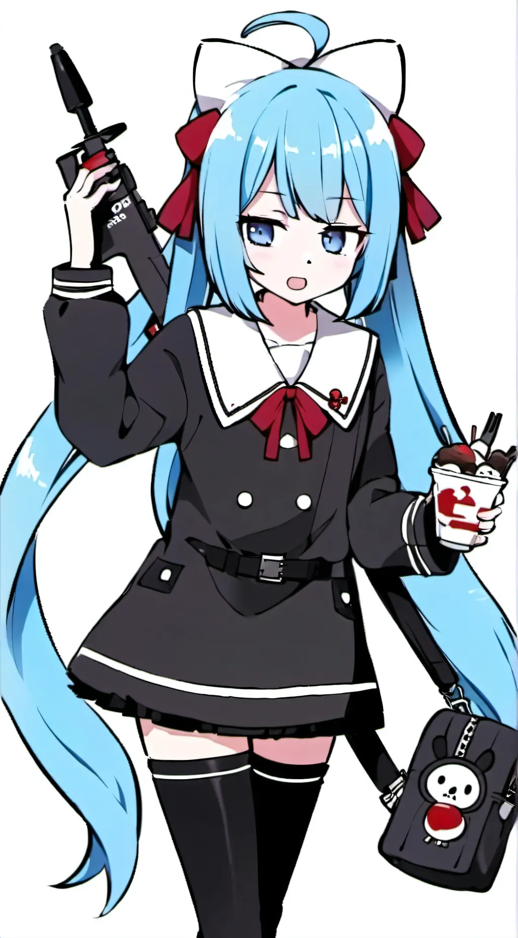 ai character: Miku (rabbit hole) background