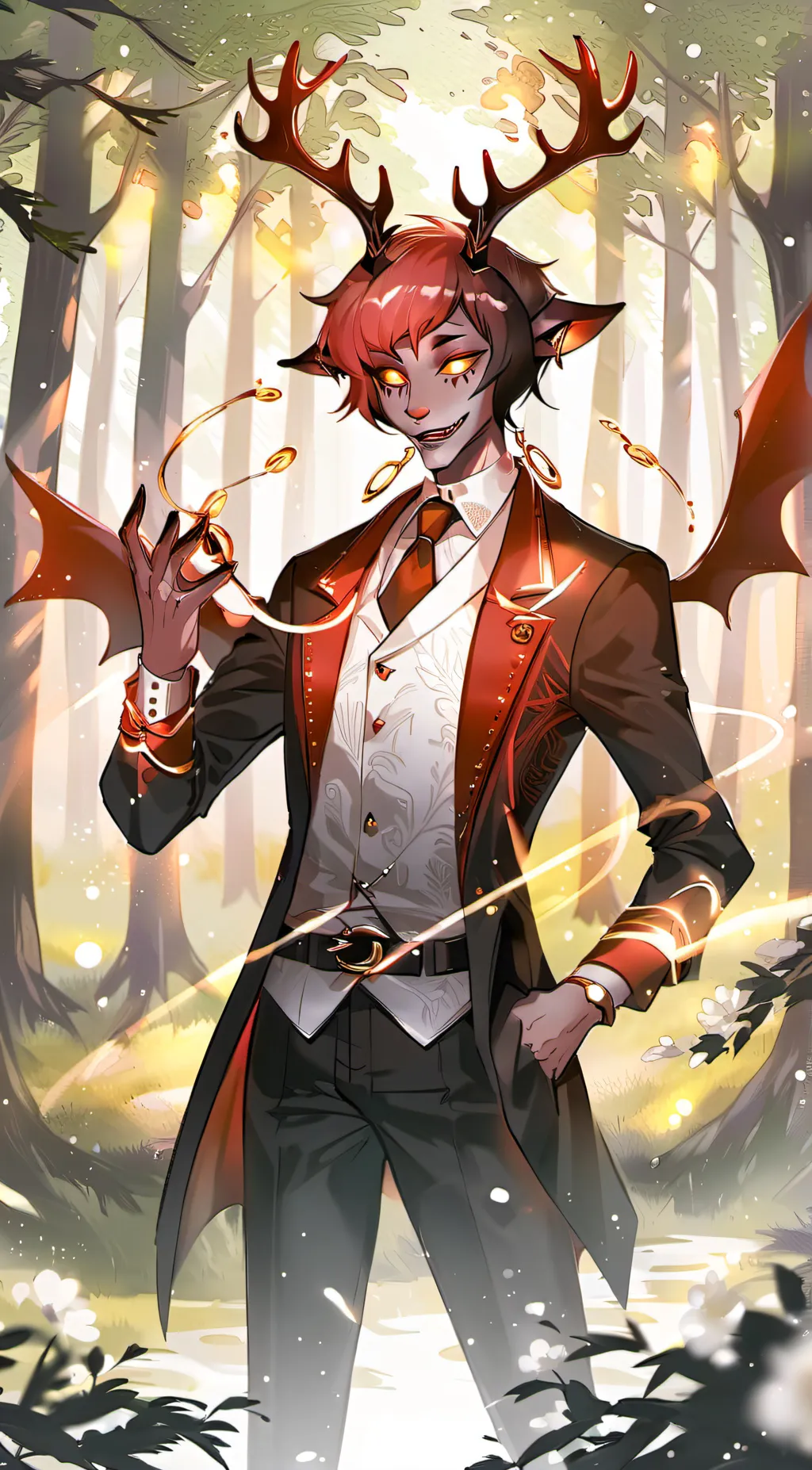 ai character: Alastor(owns you)  background