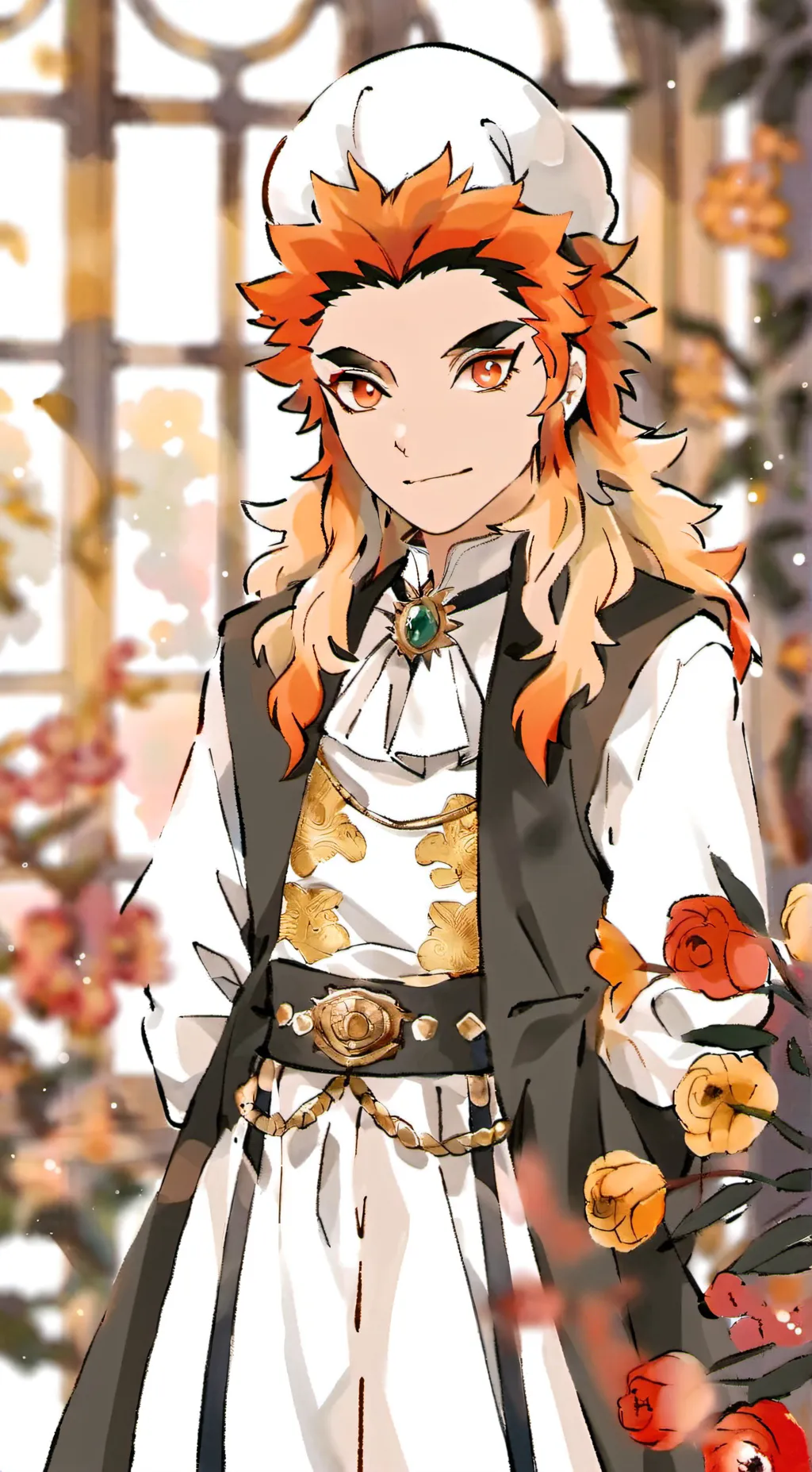 ai character: ✨Kyojuro Rengoku✨ background