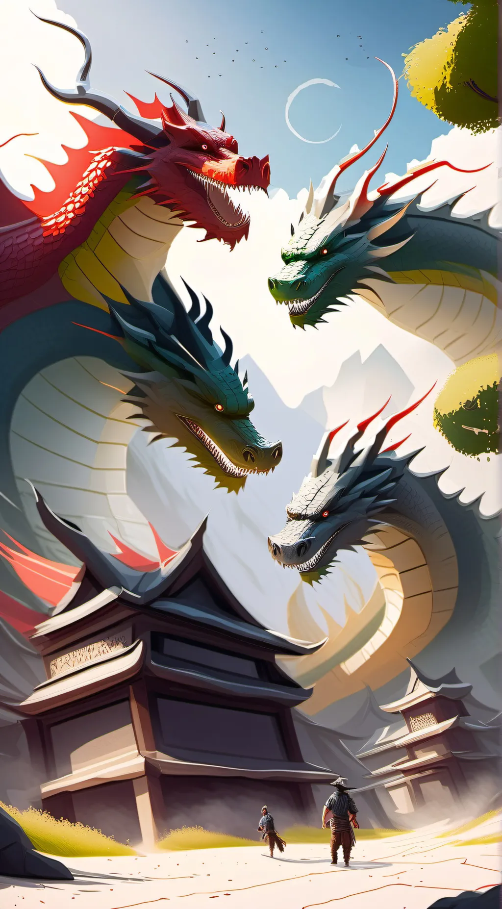 ai character: dragon brothers  background