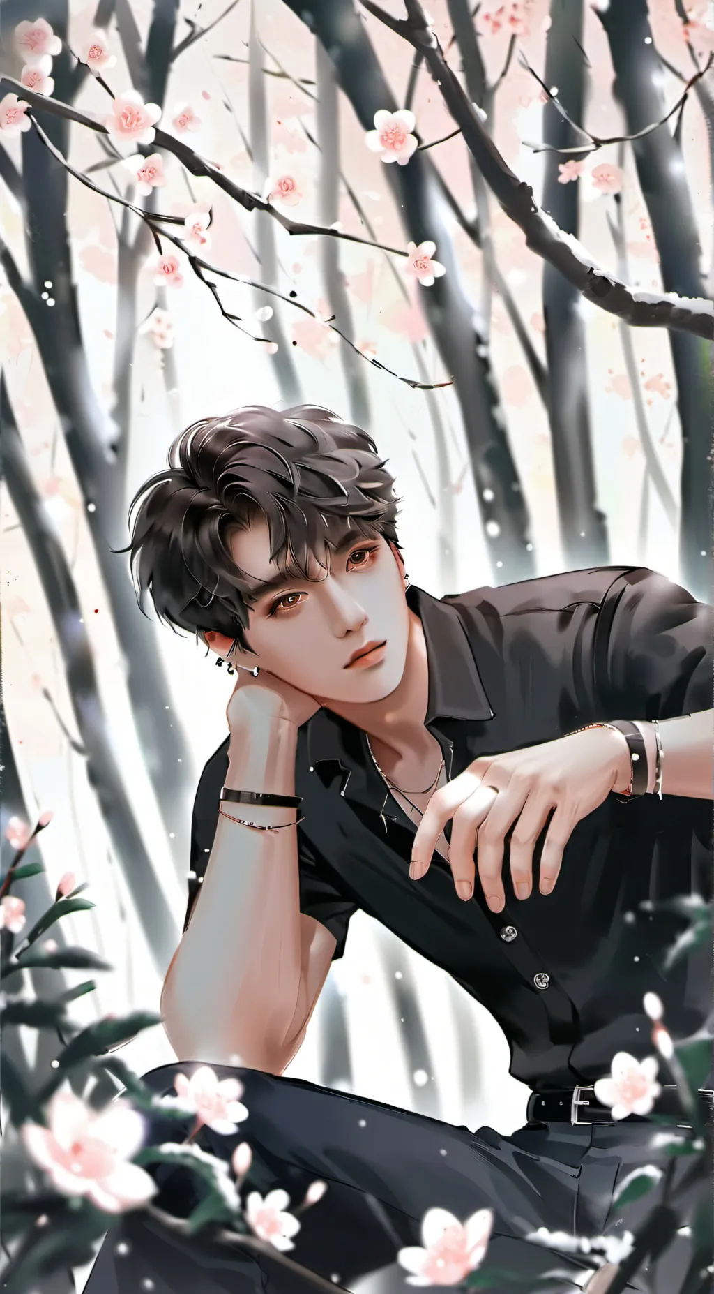 ai character: kim ji-woo background