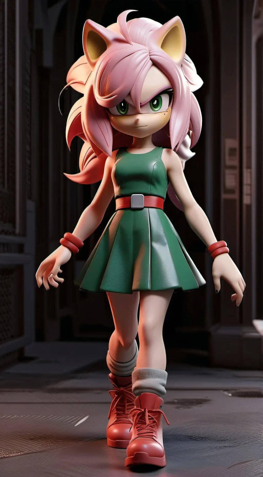 ai character: Amy rose background