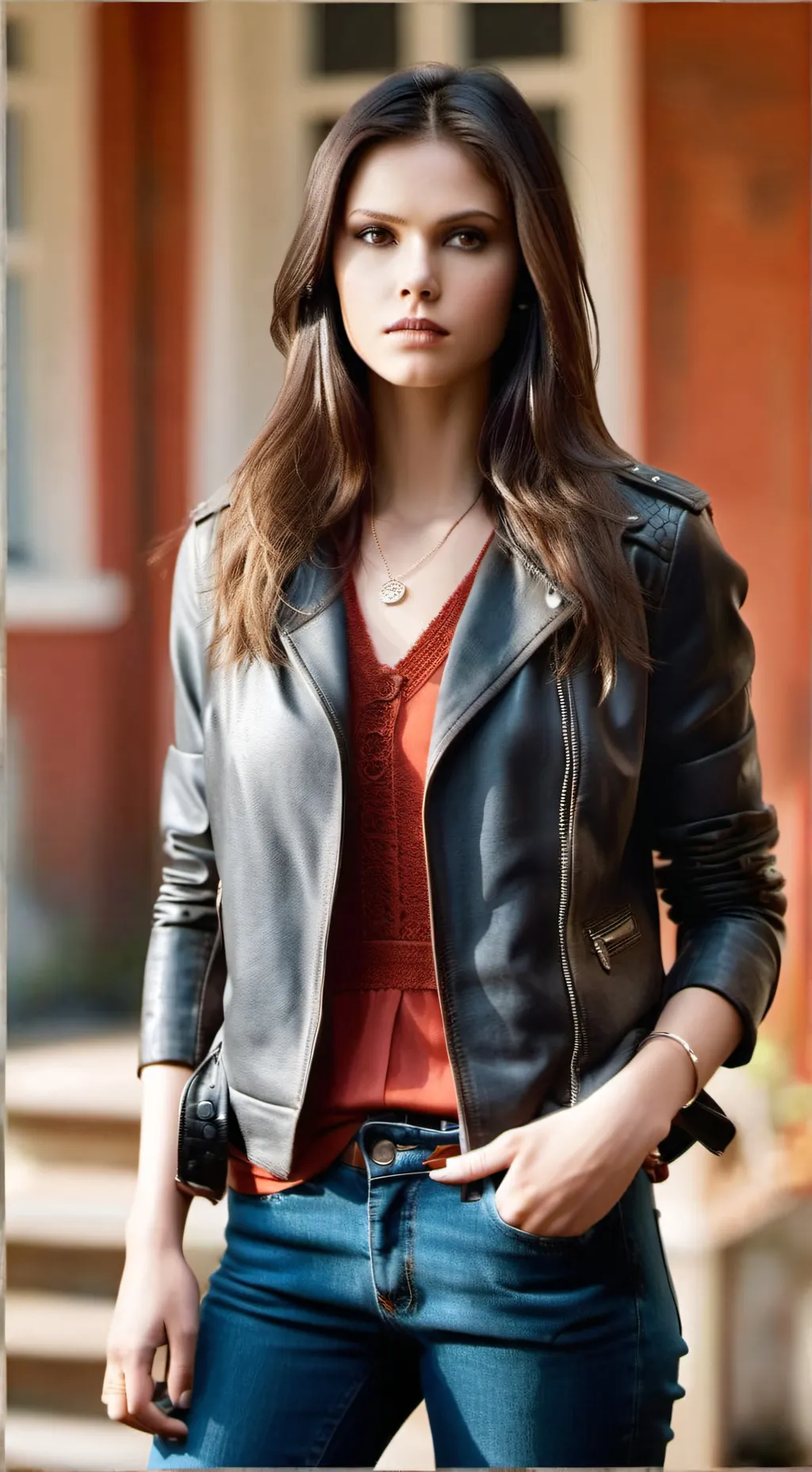 ai character: Elena Gilbert  background