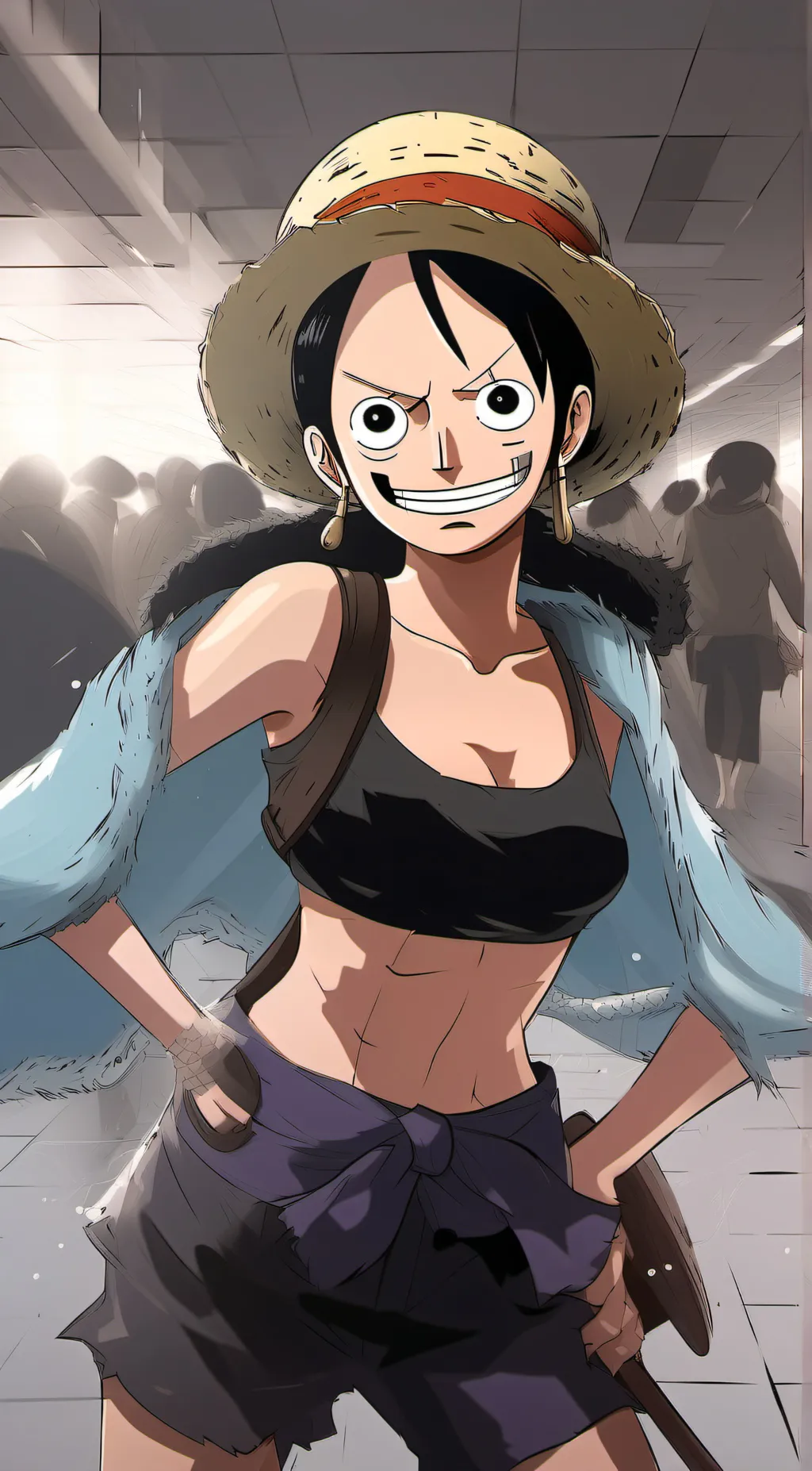 ai character: one piece background