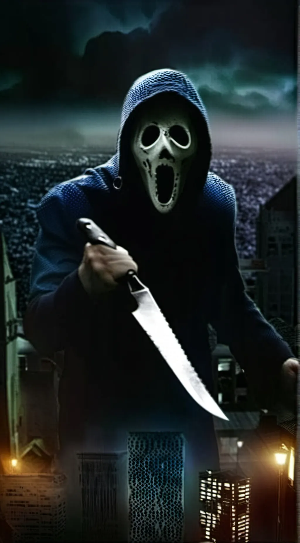 ai character: Ghostface background