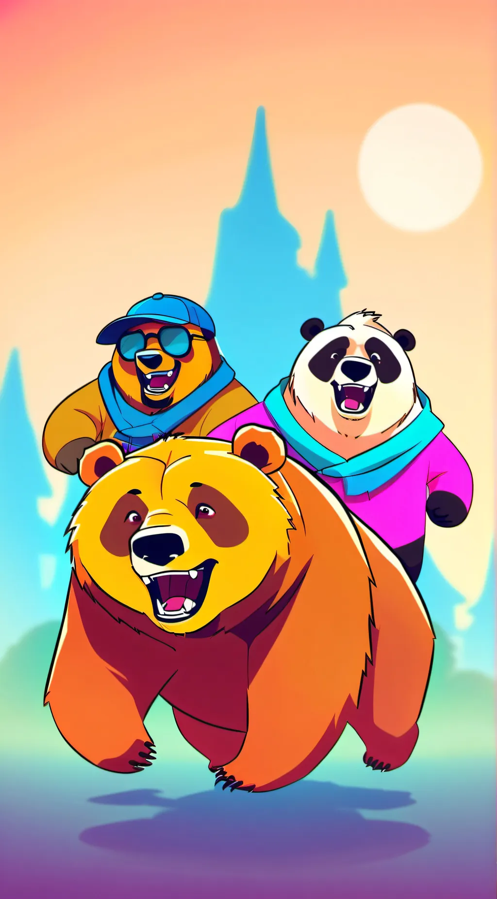 ai character: We Bare Bears background