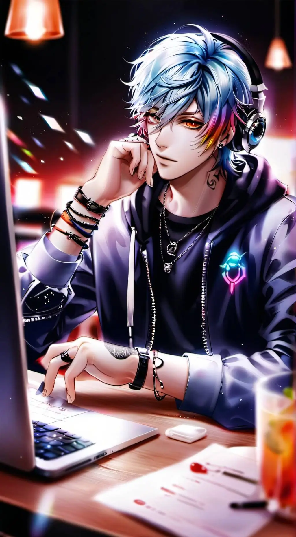 ai character: Gideon Nocturne  background