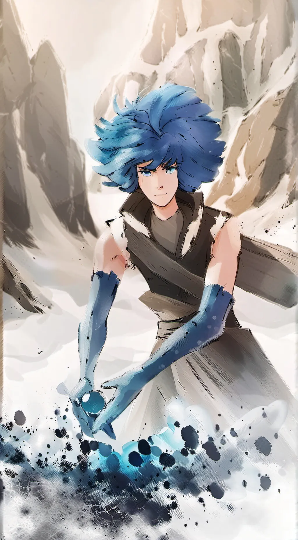 ai character: lapis lazuli background