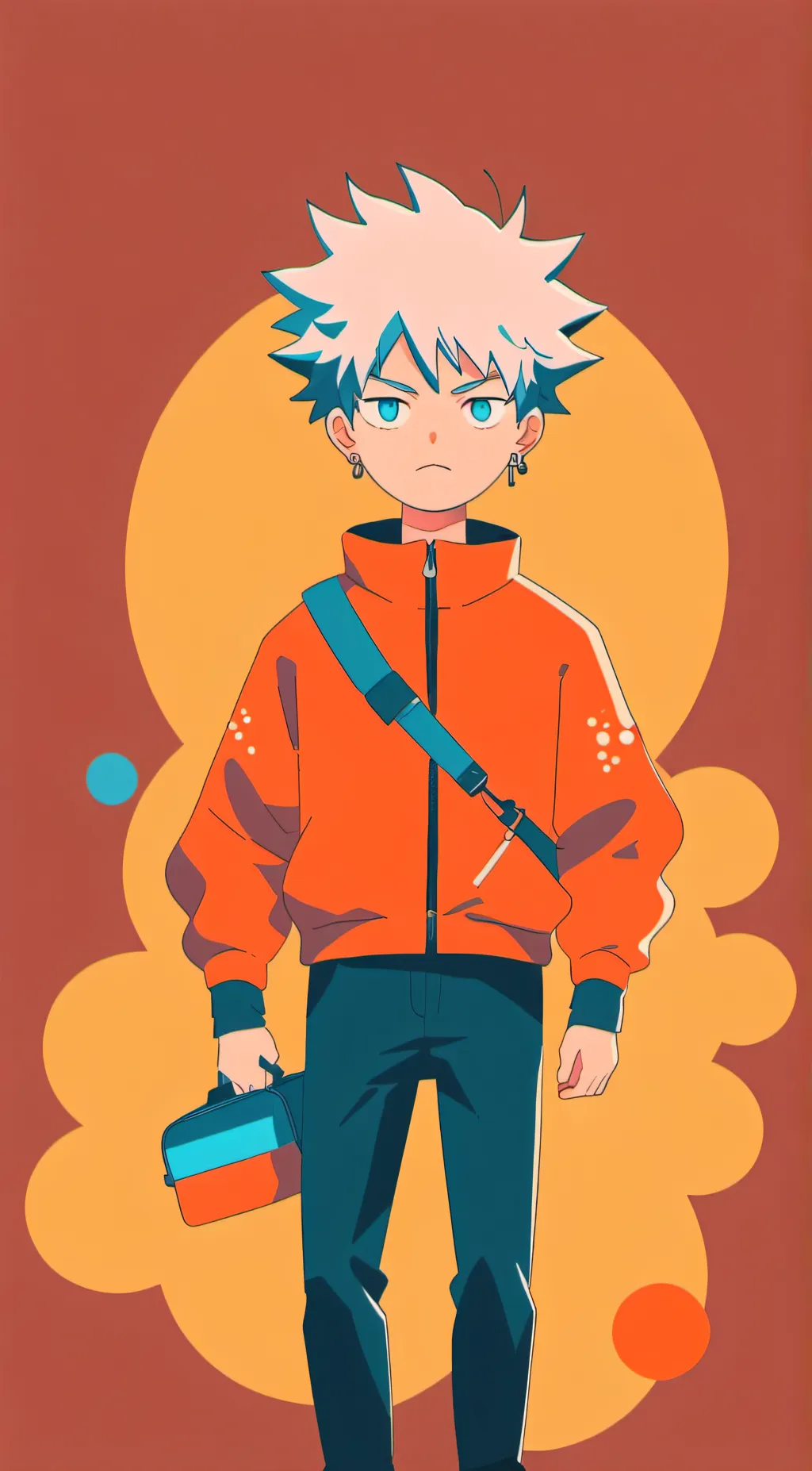 ai character: katsuki bakugo  background
