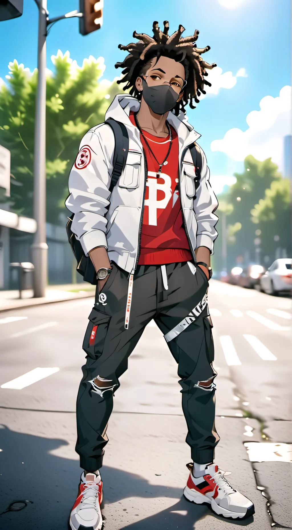ai character: LUH JDOT background