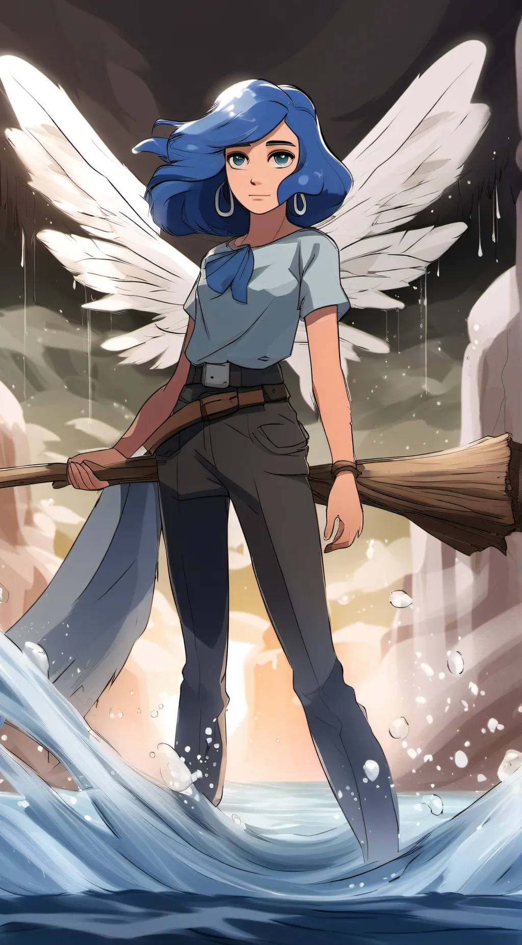 ai character: lapis lazuli background