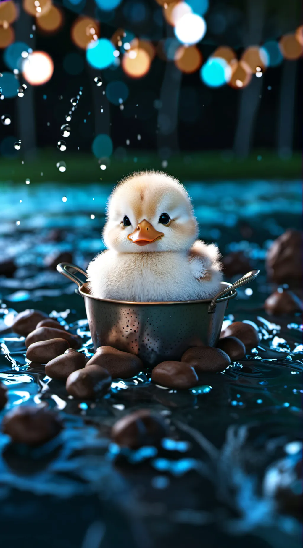 ai character: 🩷Quackers🩷 background