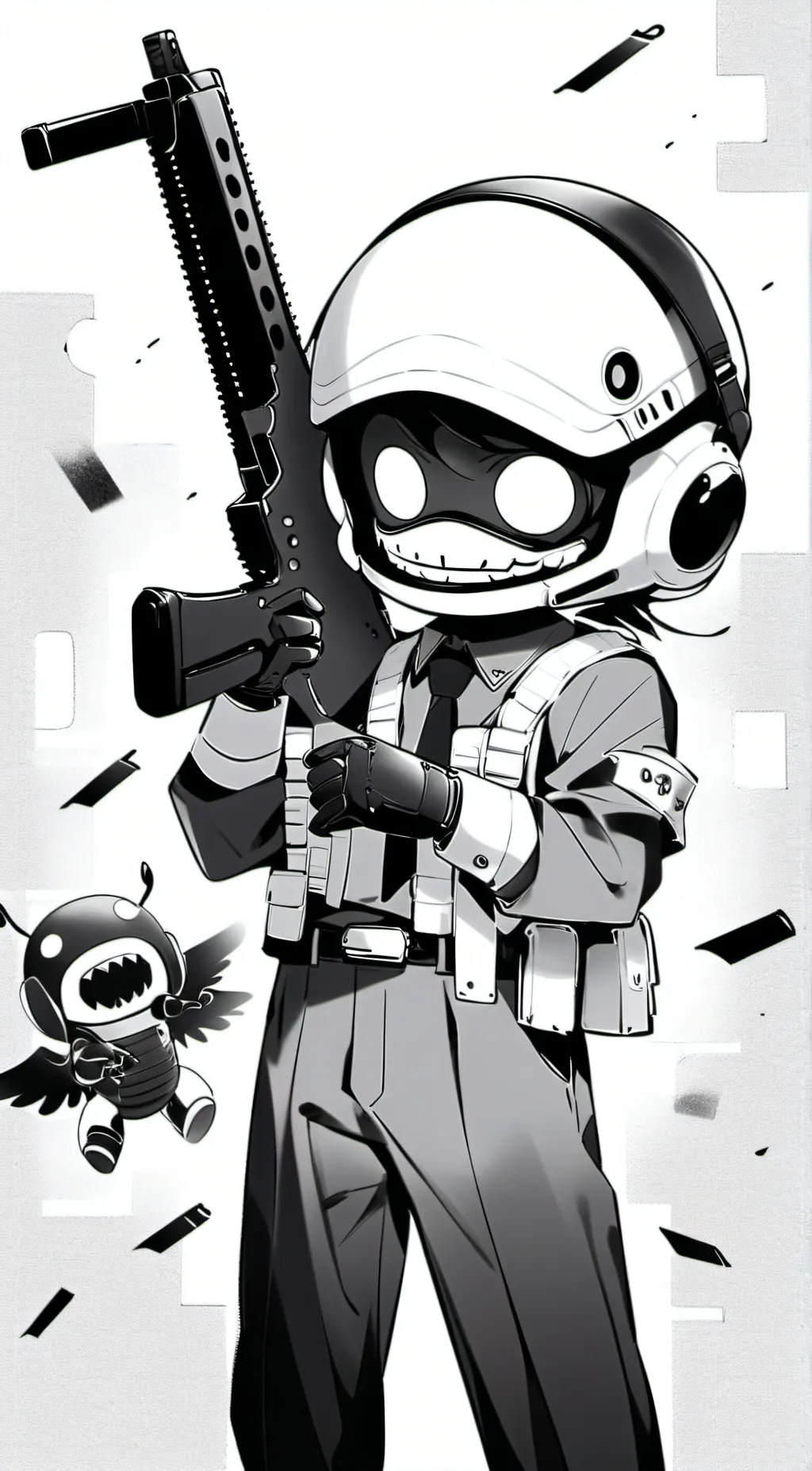 ai character: murder drones  background