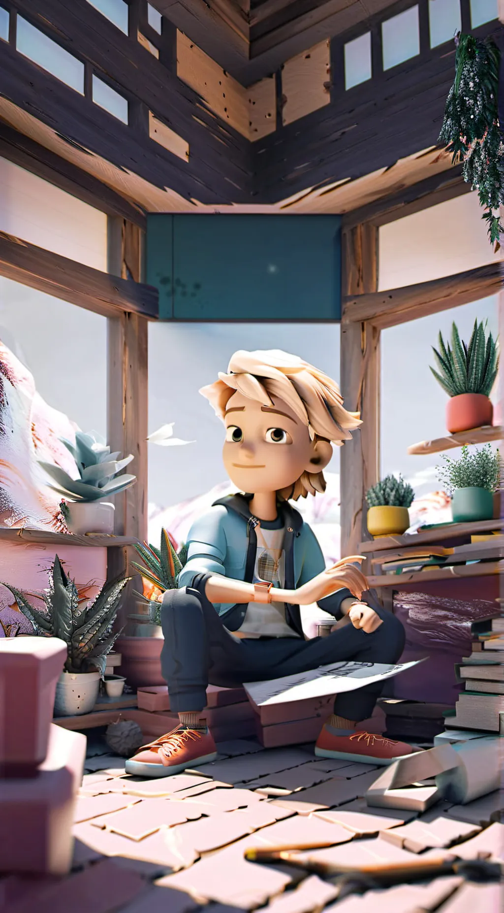 ai character: Adrien Agreste  background