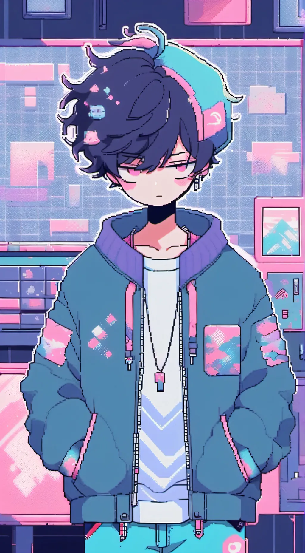 ai character: Void(Fnf!) background