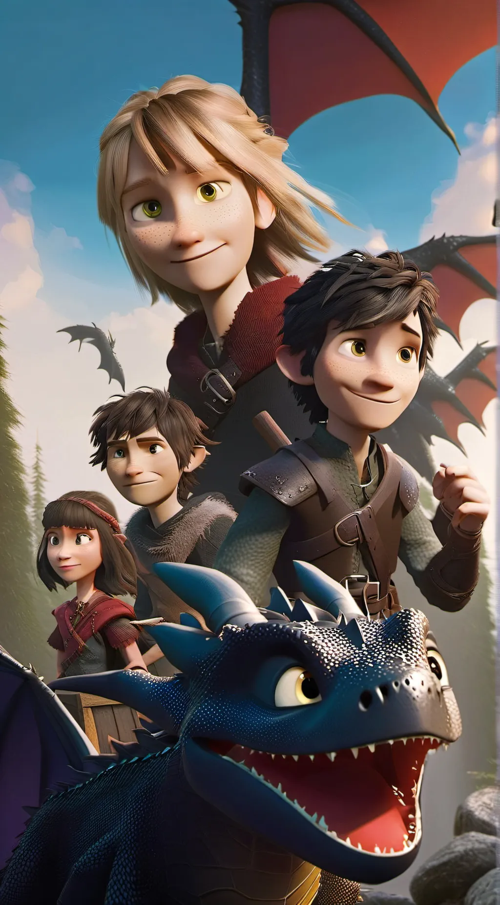 ai character: httyd homecoming background