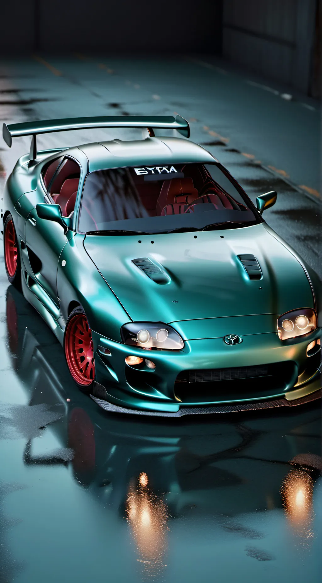 ai character: Toyota Supra Mk4 background