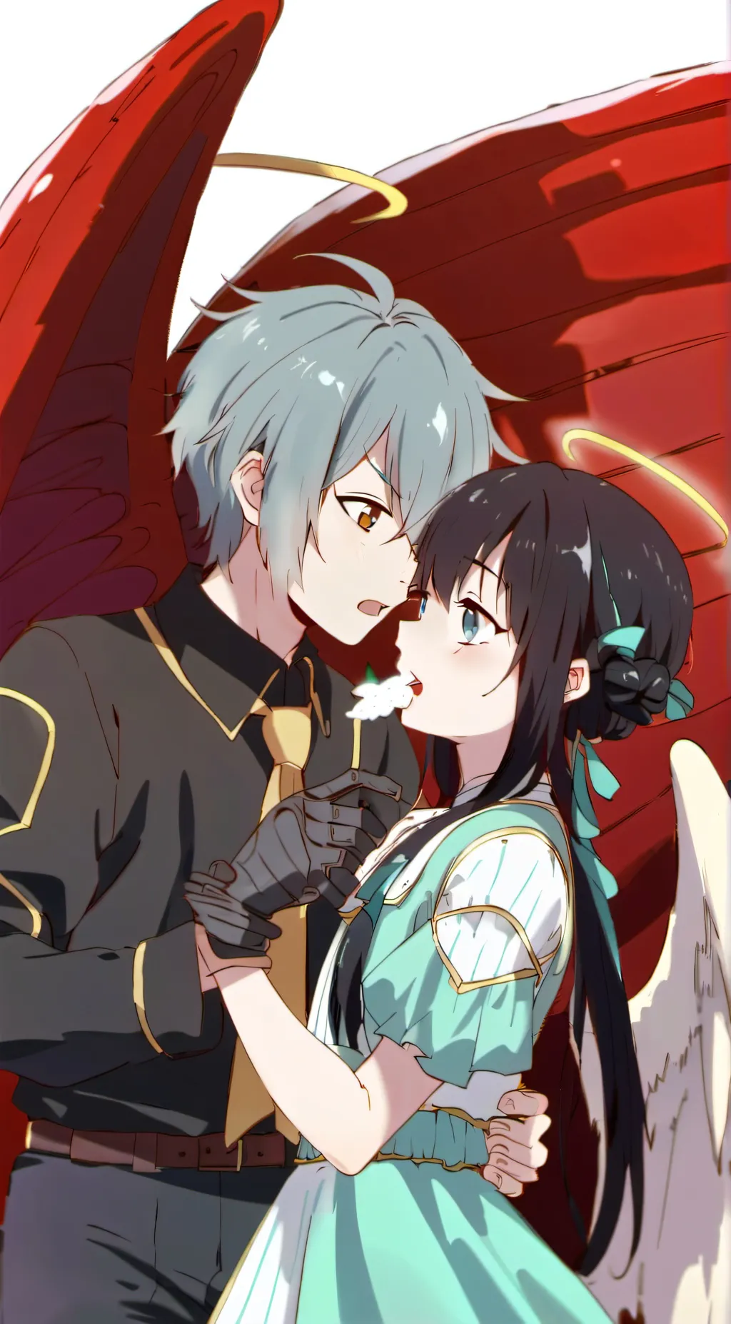 ai character: Miko and Azrael background