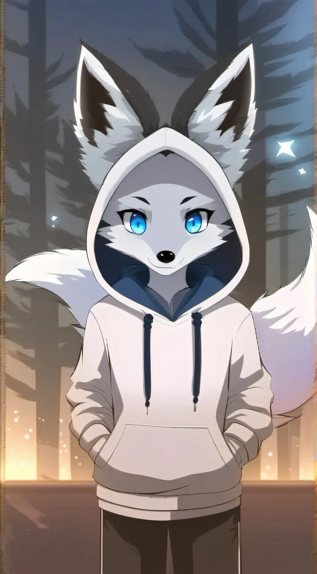 ai character: Luna background