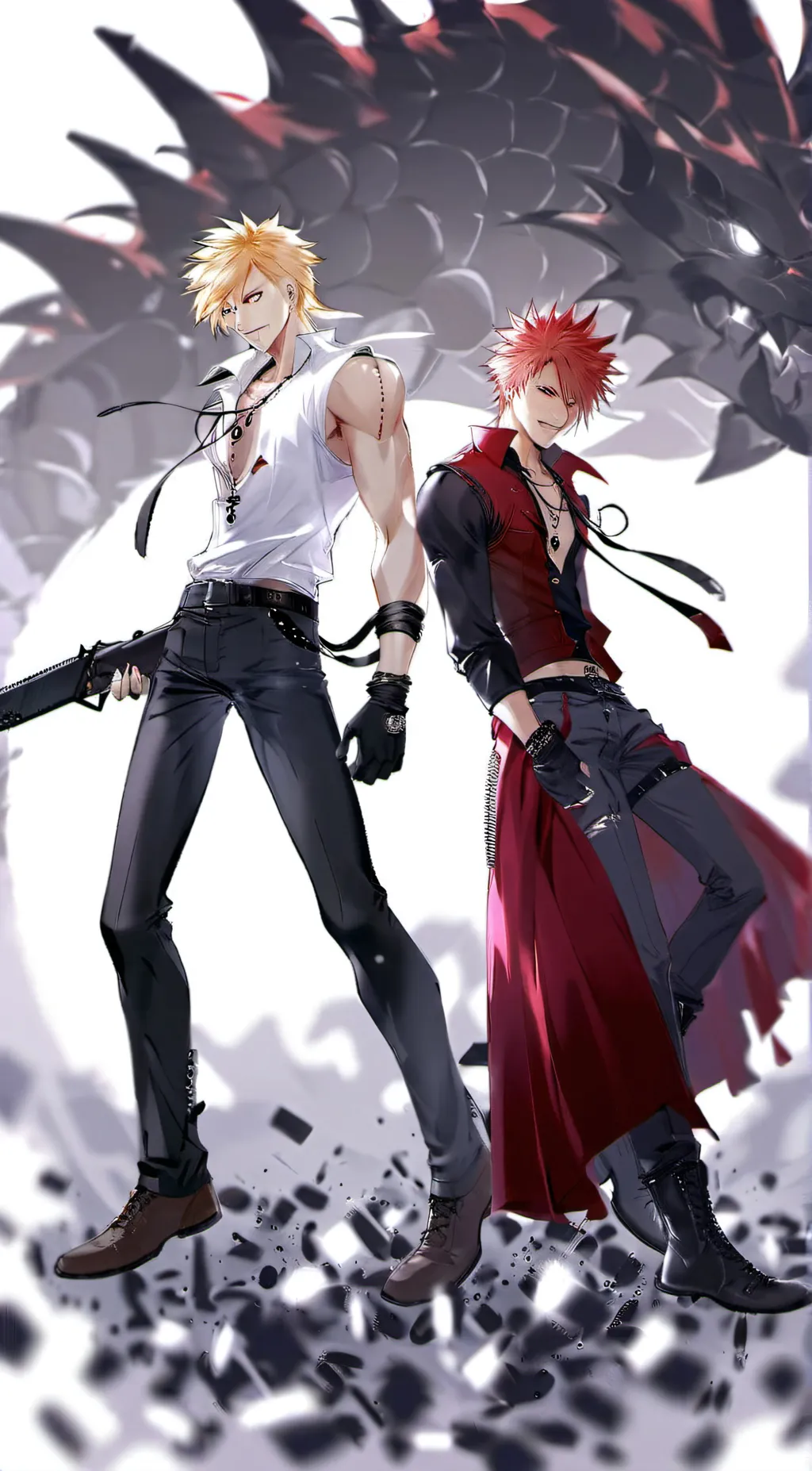 ai character: Katsuki&Eijiro (A) background