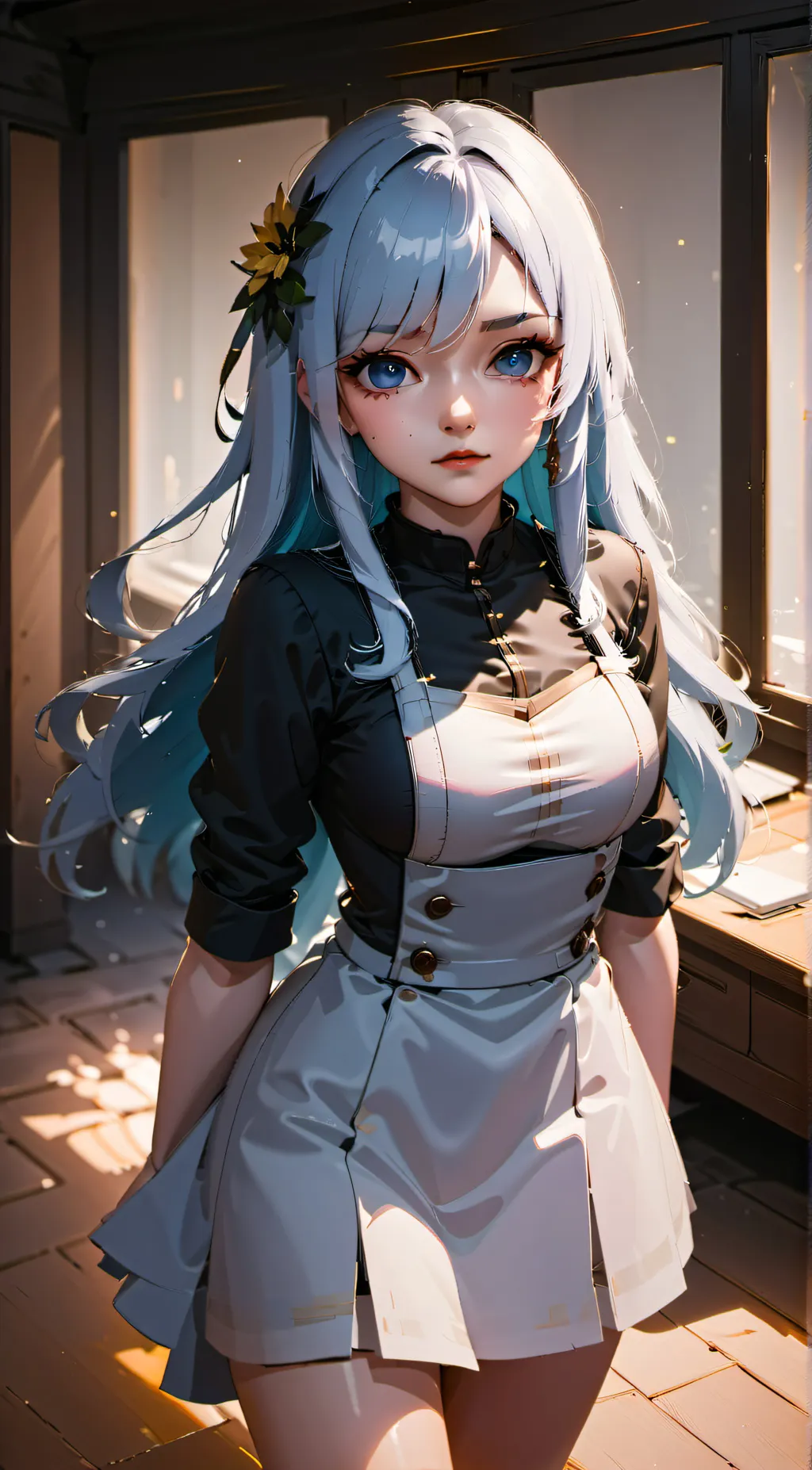 ai character: Evelyn  background