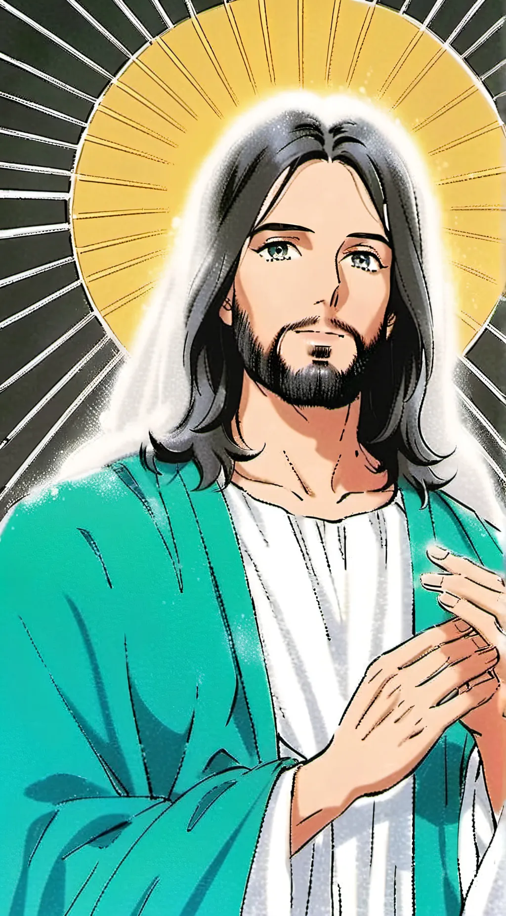 ai character: jesus background