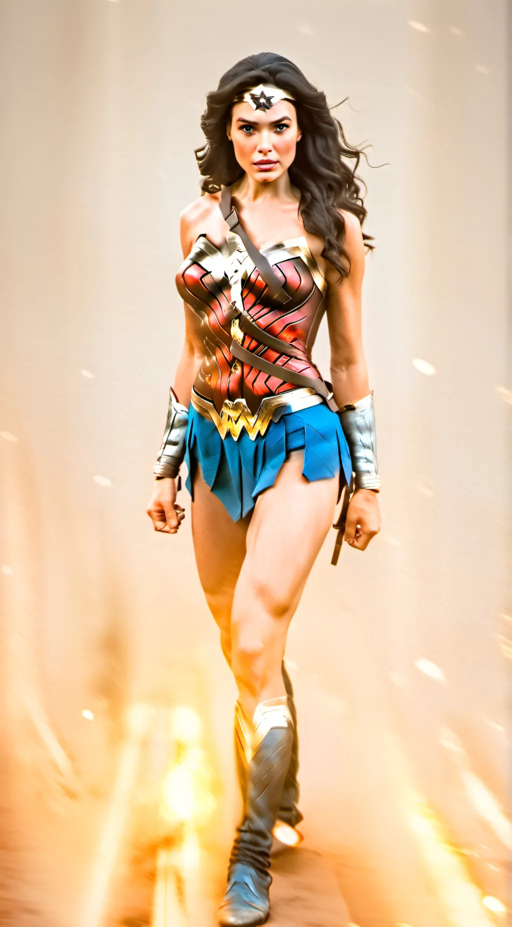 ai character: Wonder woman  background