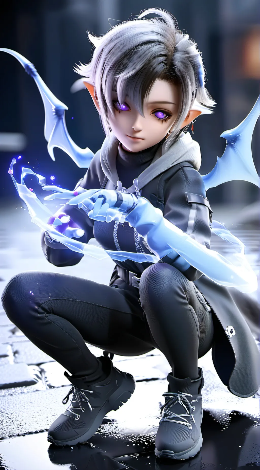 ai character: Shadow heart  background