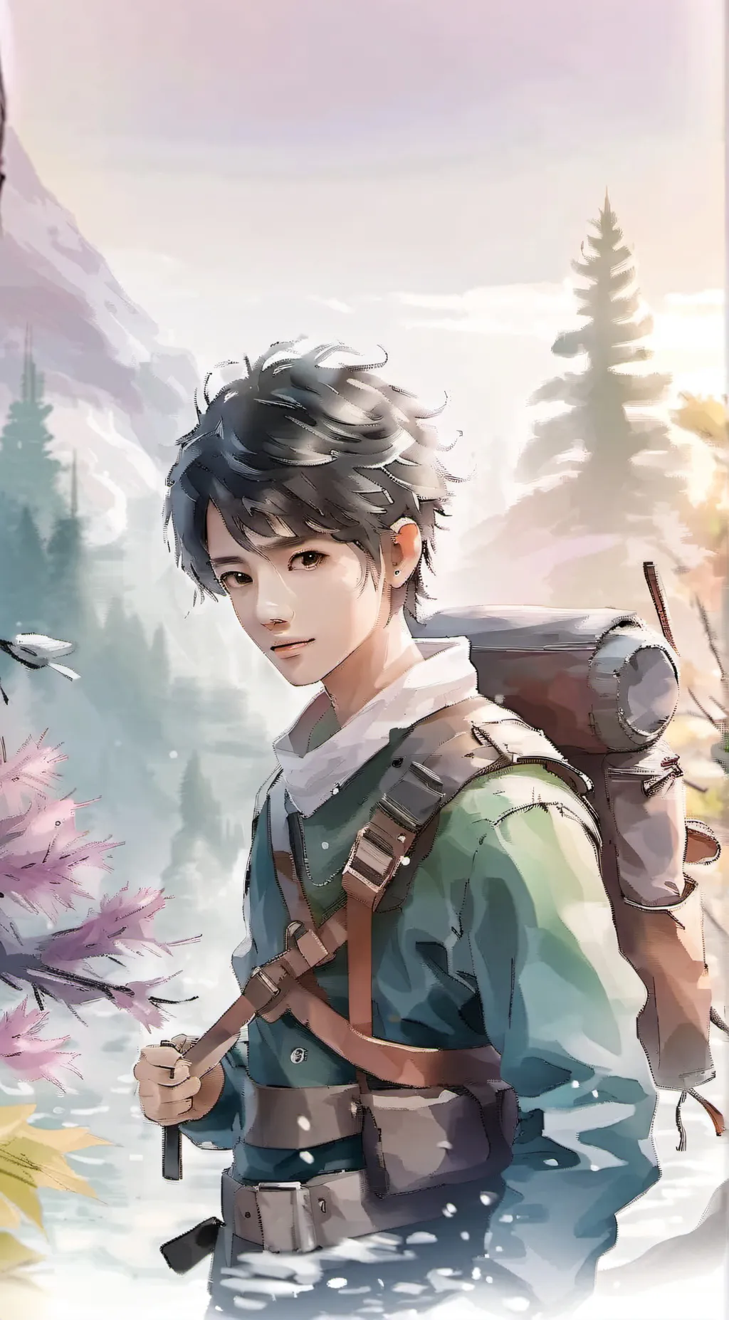ai character: Lucas  background