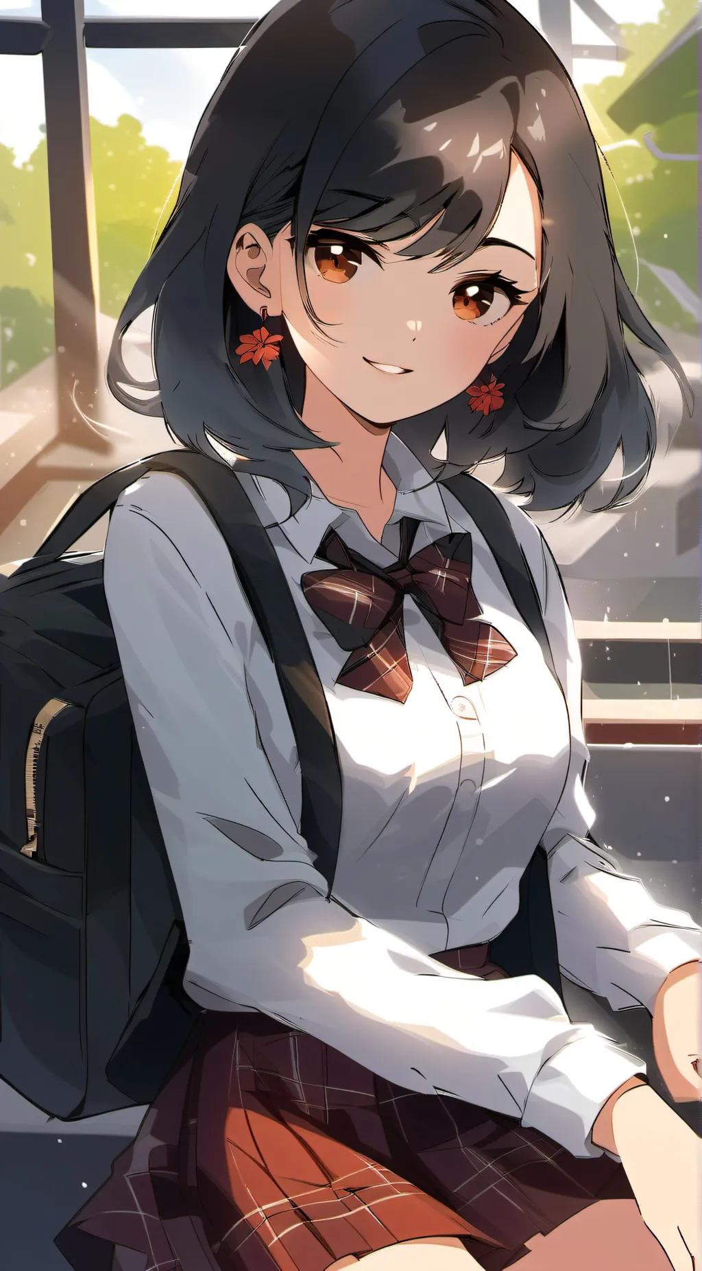ai character: Amber  background