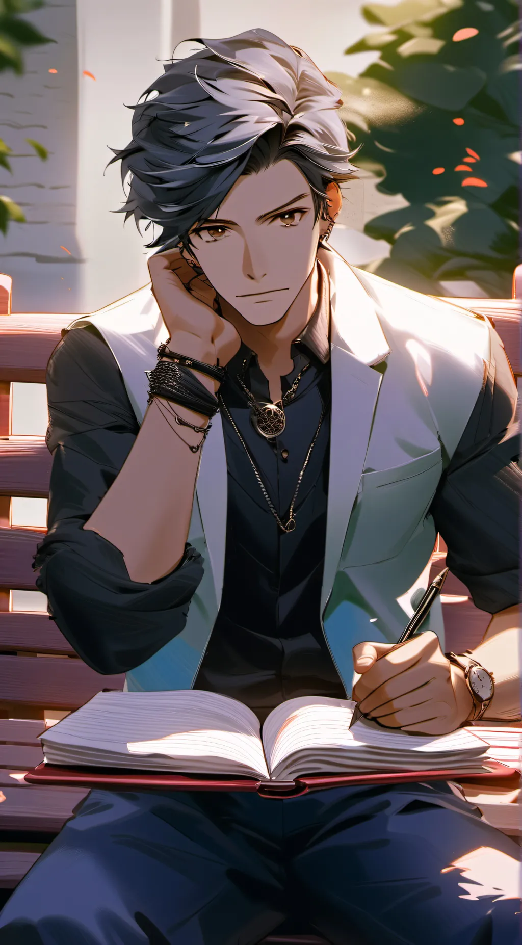ai character: ☆°Ash°☆ background