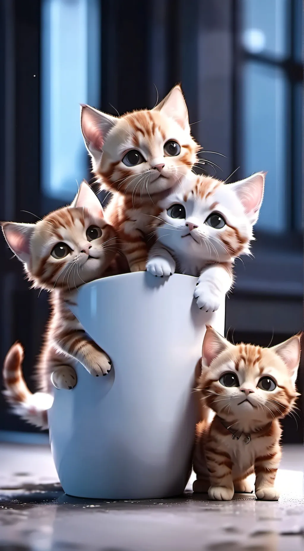 ai character: Kittens background