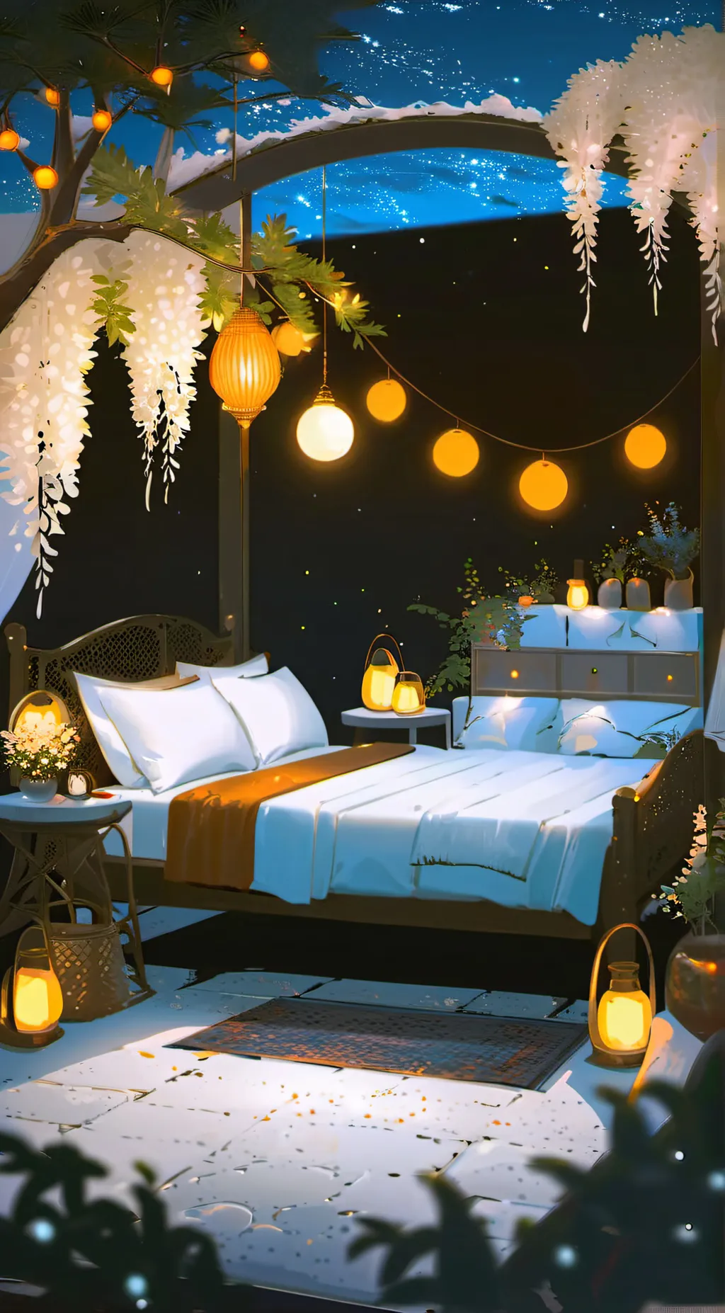 ai character: hazbin night party background